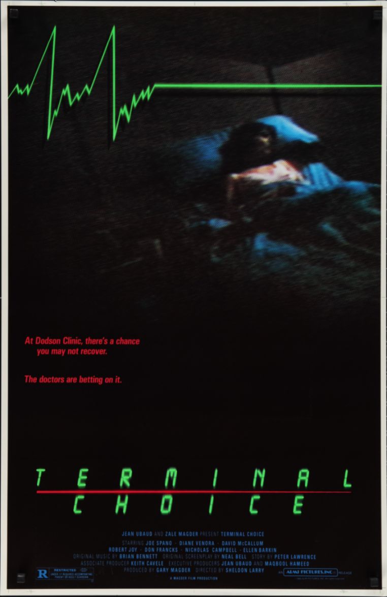 Terminal Choice (1985) original theatrical movie poster - Final