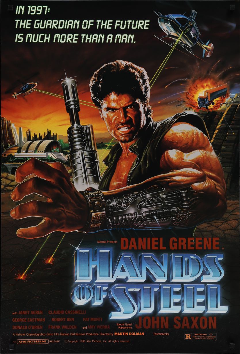 Hands of Steel (1986) original theatrical movie poster - Final