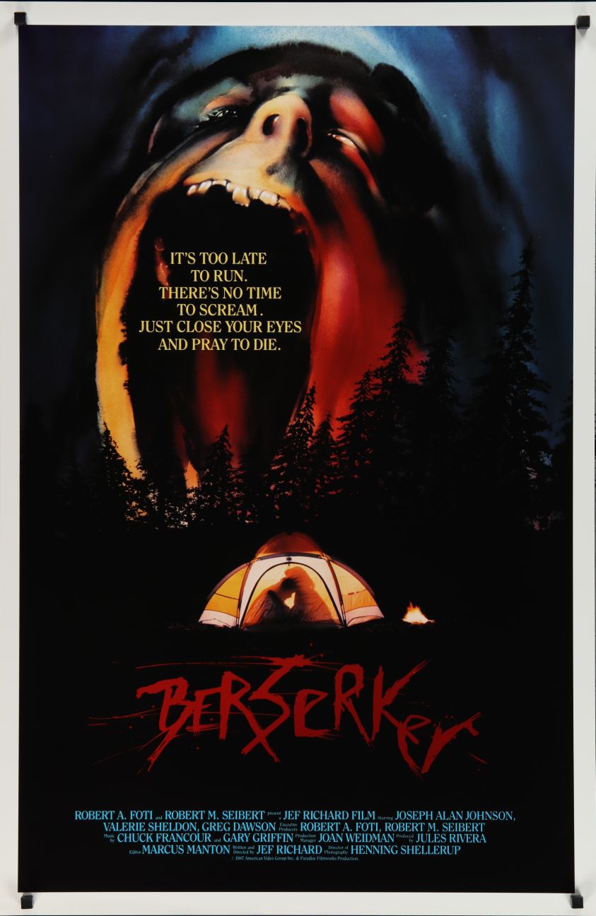 Berserker (1987) original theatrical movie poster - Final