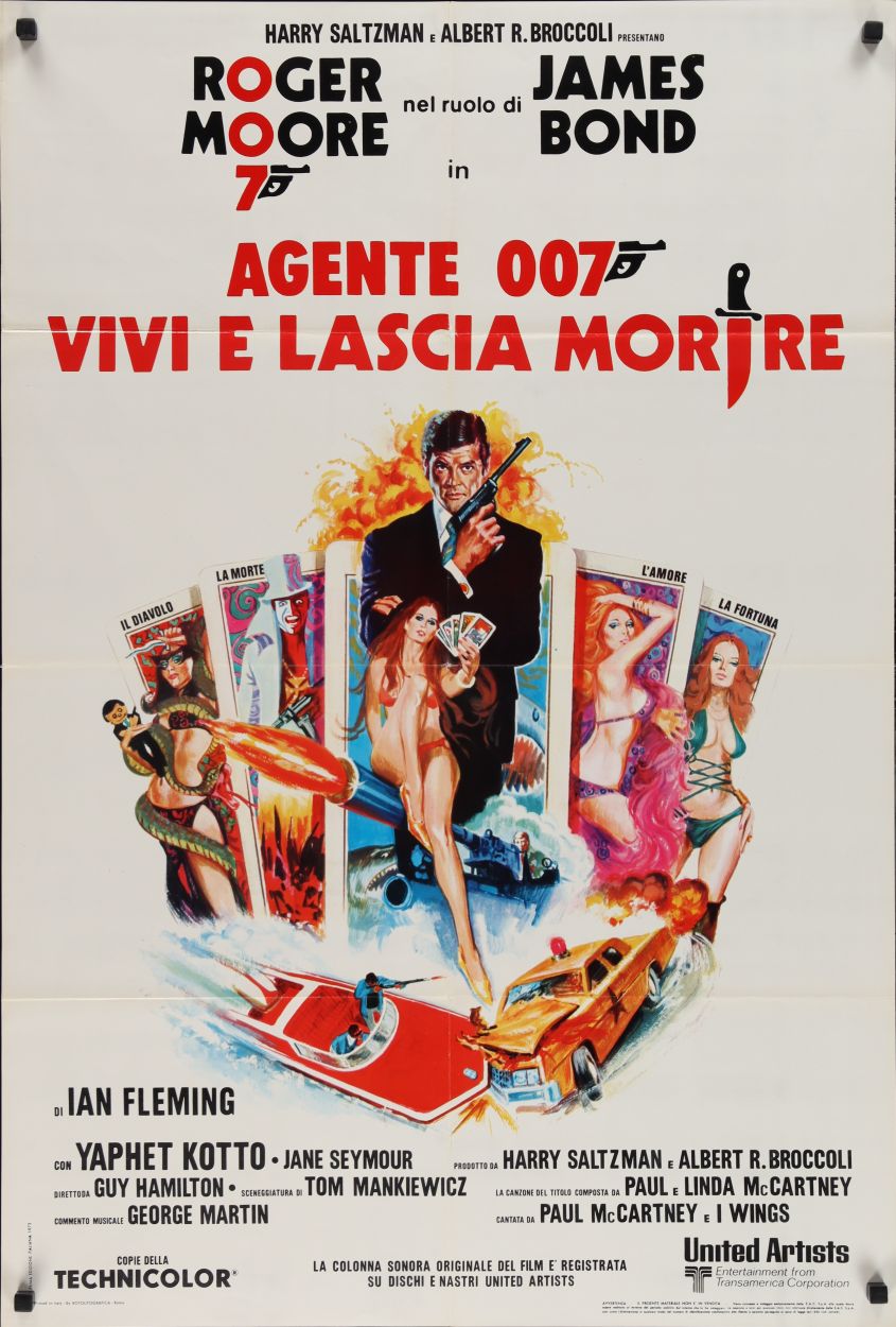 Live and Let Die (1973) original theatrical movie poster - Final