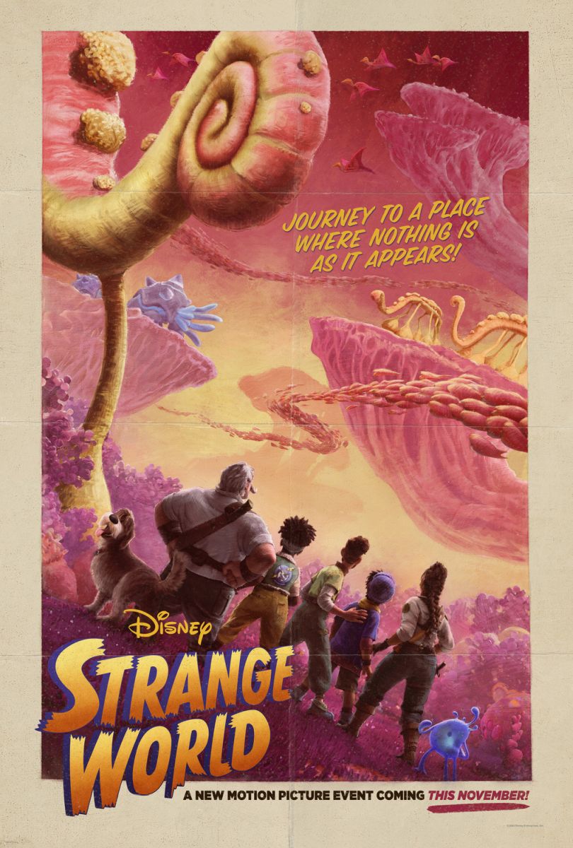Strange World (2022) original theatrical movie poster - Advance