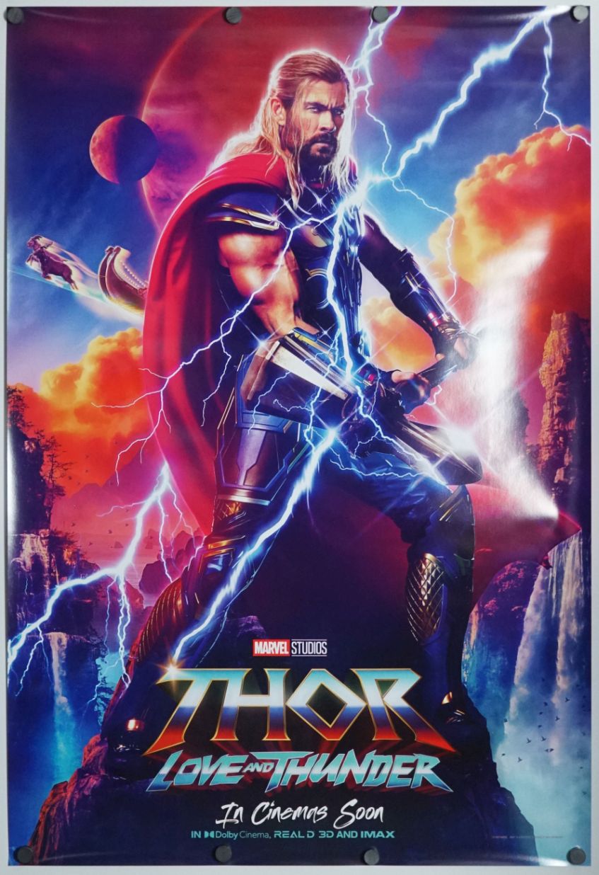 Thor: Love and Thunder (2022) original theatrical movie poster - Advance Style D