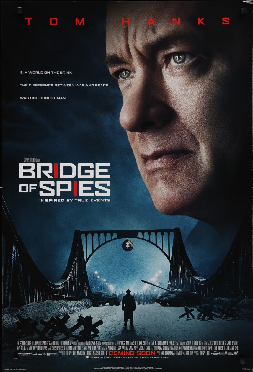 Bridge of Spies (2015) original theatrical movie poster - International