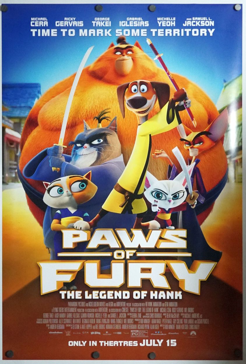 Paws of Fury: The Legend of Hank (2022) original theatrical movie poster - Final