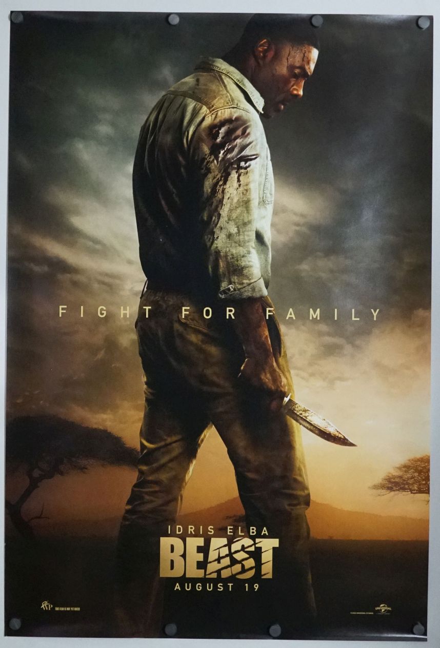 Beast (2022) original theatrical movie poster - Advance