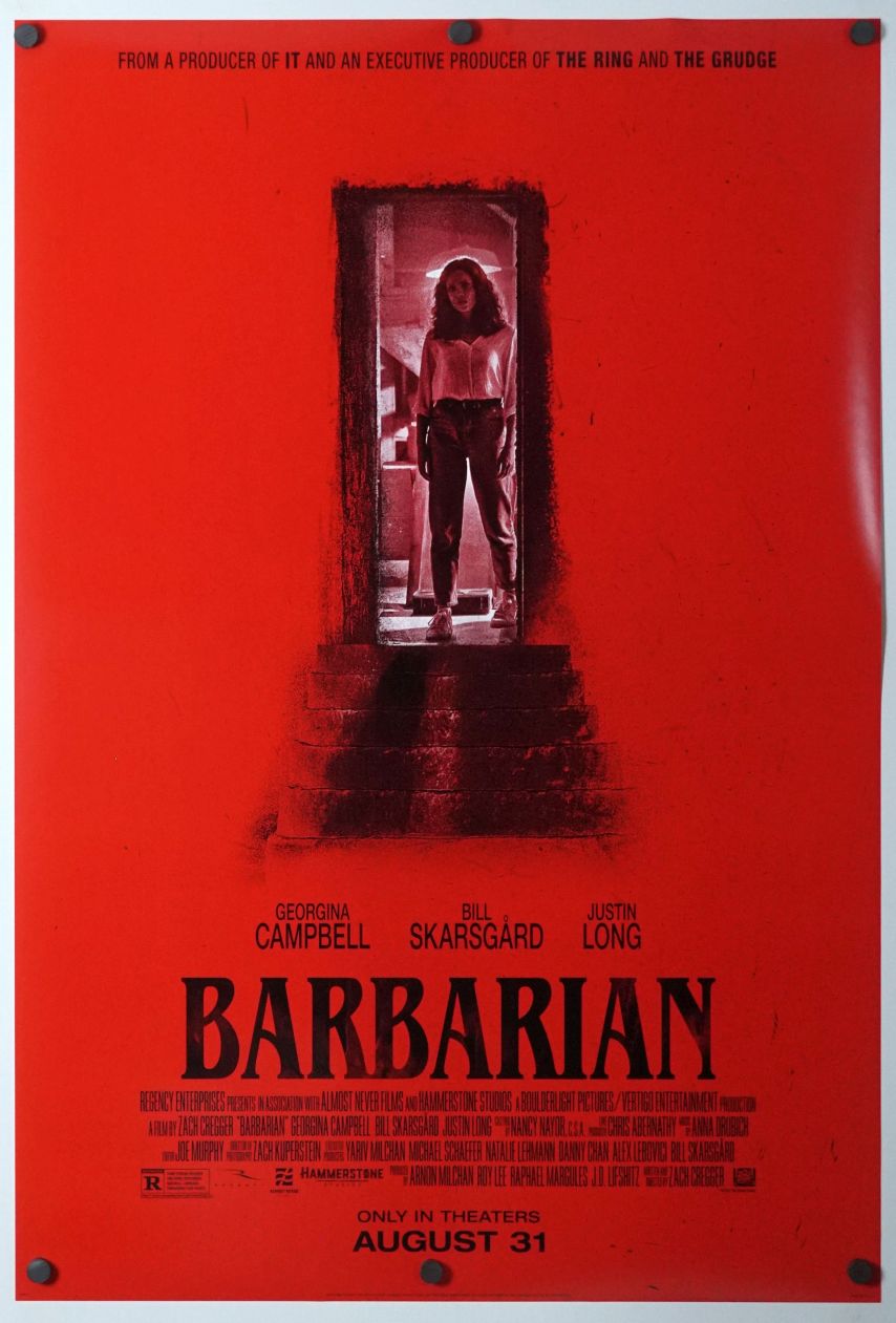 Barbarian (2022) original theatrical movie poster - Final