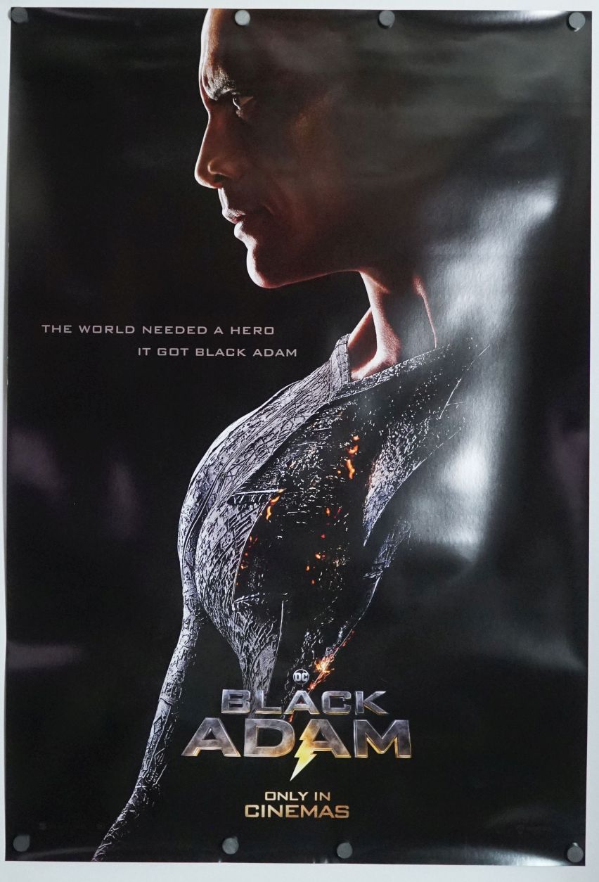 Black Adam (2022) original theatrical movie poster - Advance