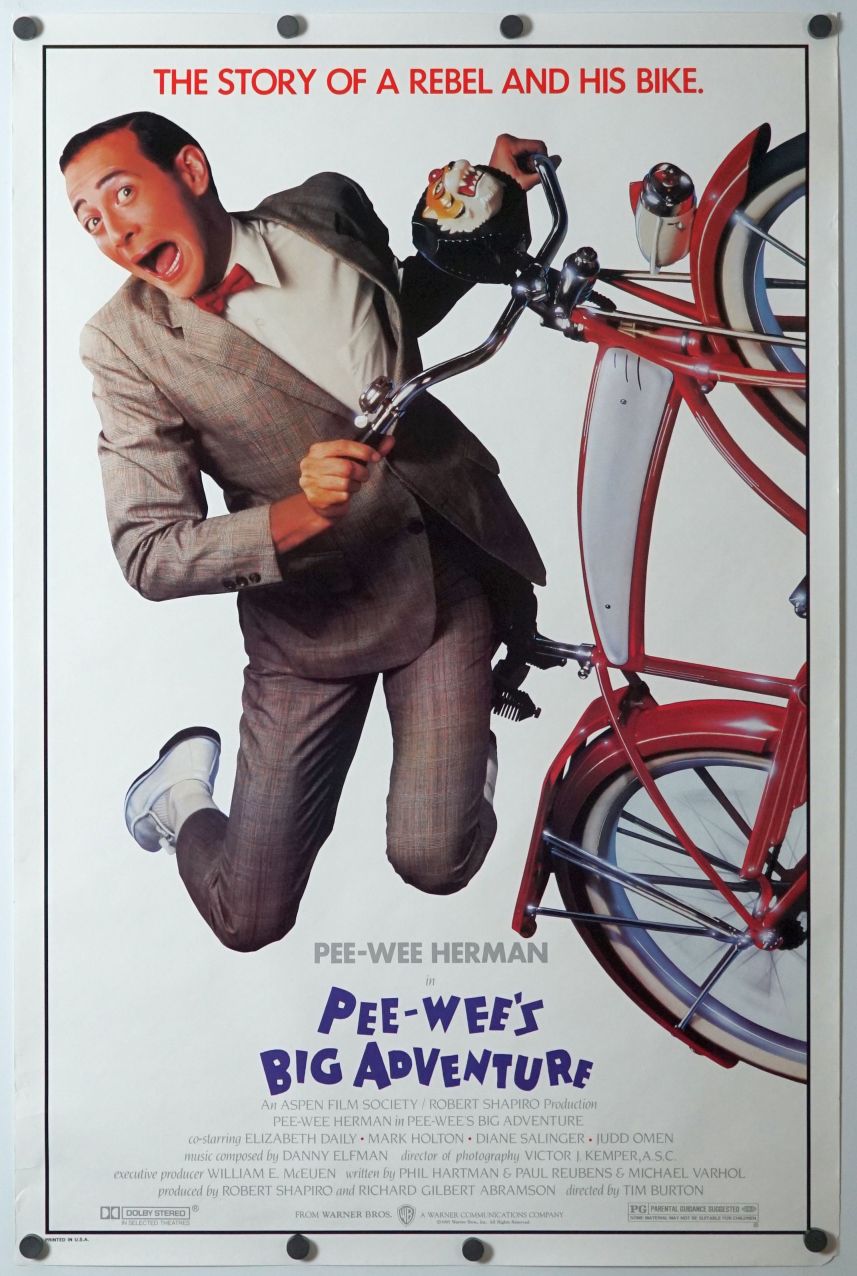 Pee-wee's Big Adventure (1985) original theatrical movie poster - Final