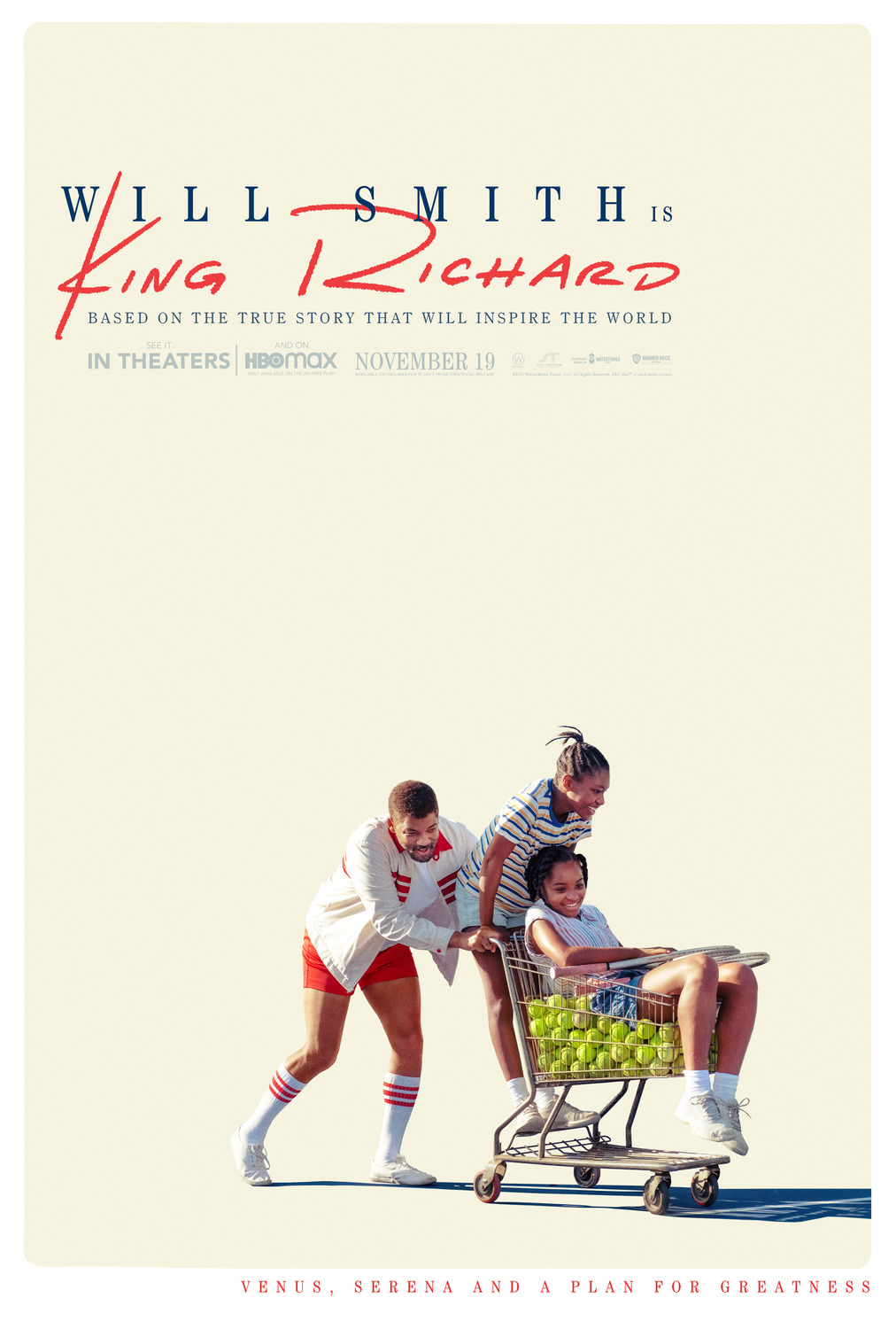 King Richard (2021) original theatrical movie poster - Advance