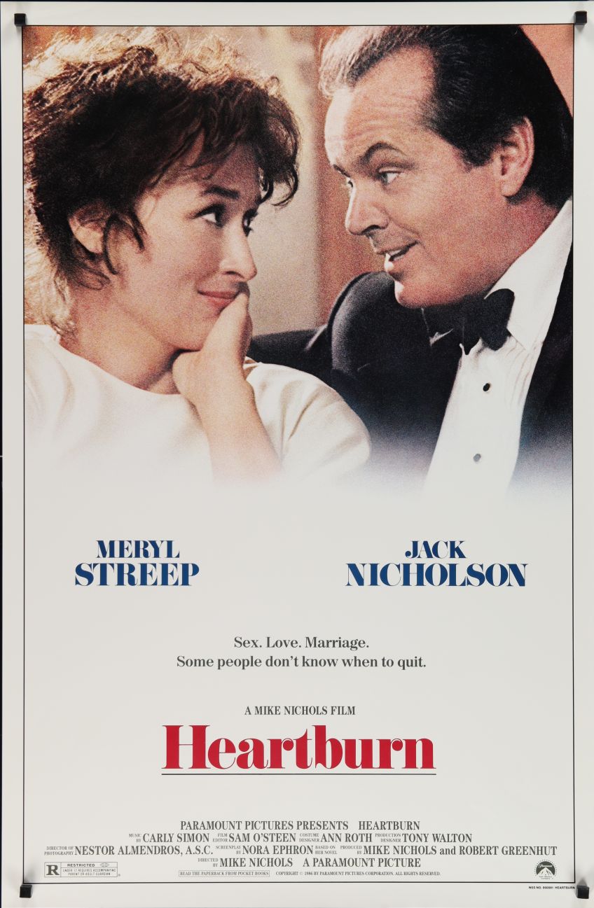 Heartburn (1986) original theatrical movie poster - Final