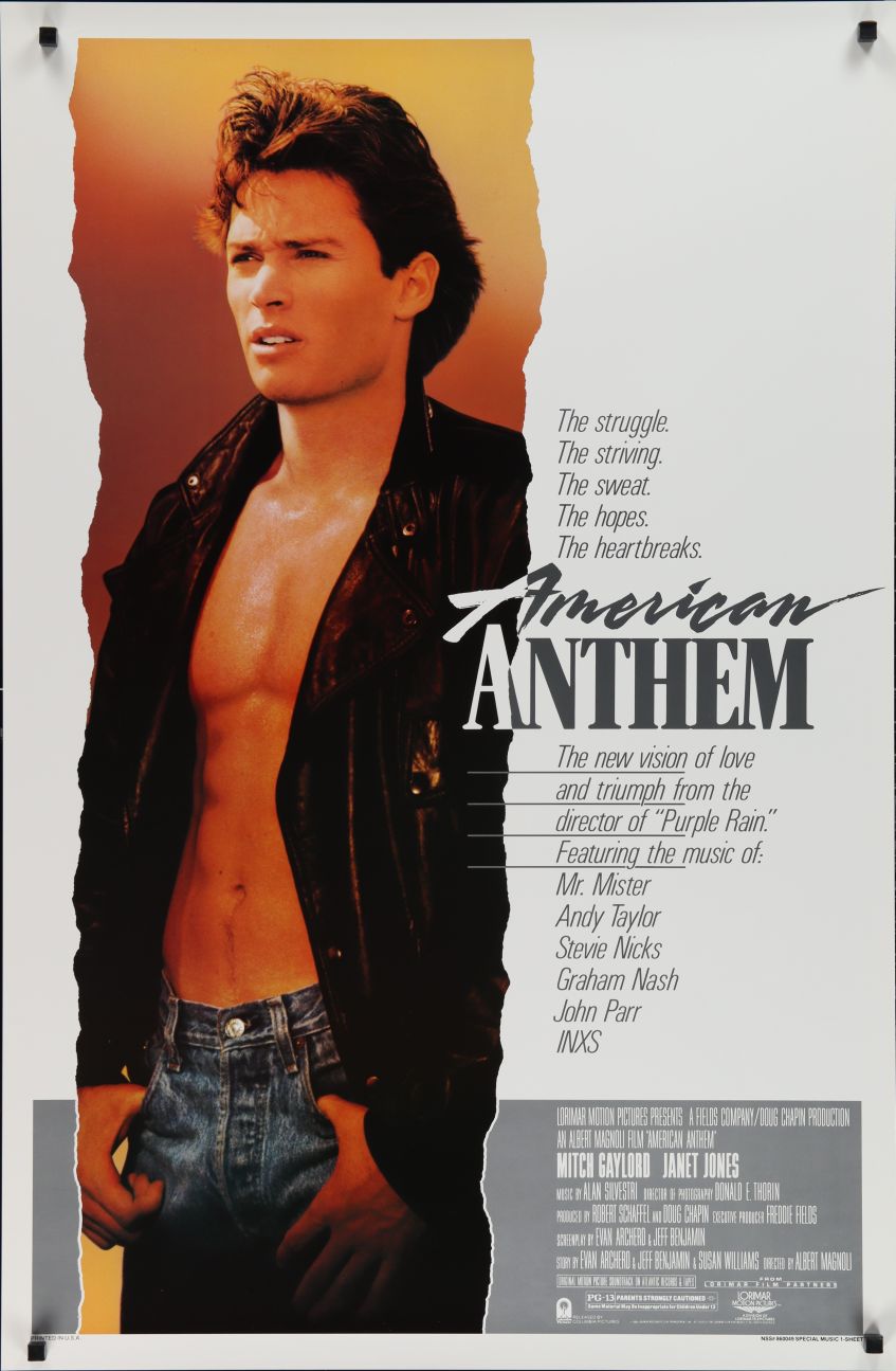 American Anthem (1986) original theatrical movie poster - Style A
