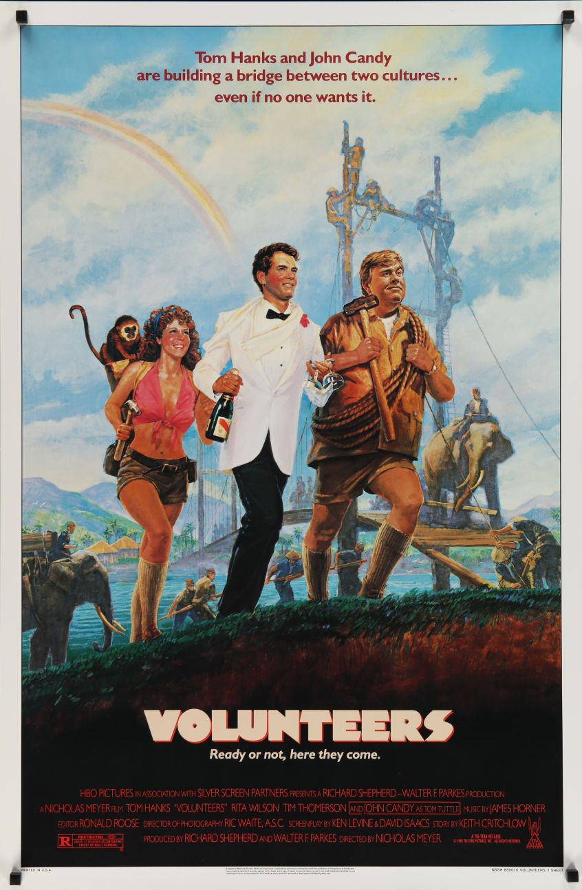 Volunteers (1985) original theatrical movie poster - Final