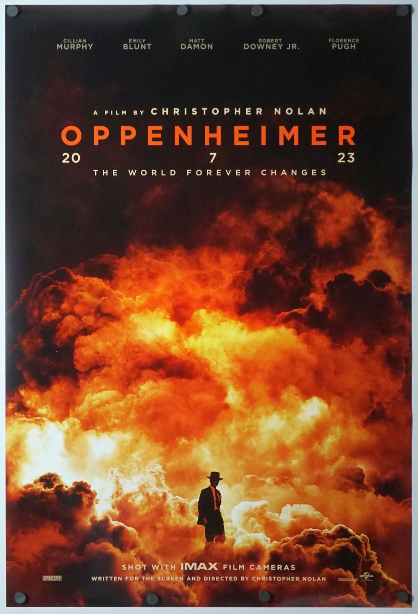Oppenheimer (2023) original theatrical movie poster - International Advance