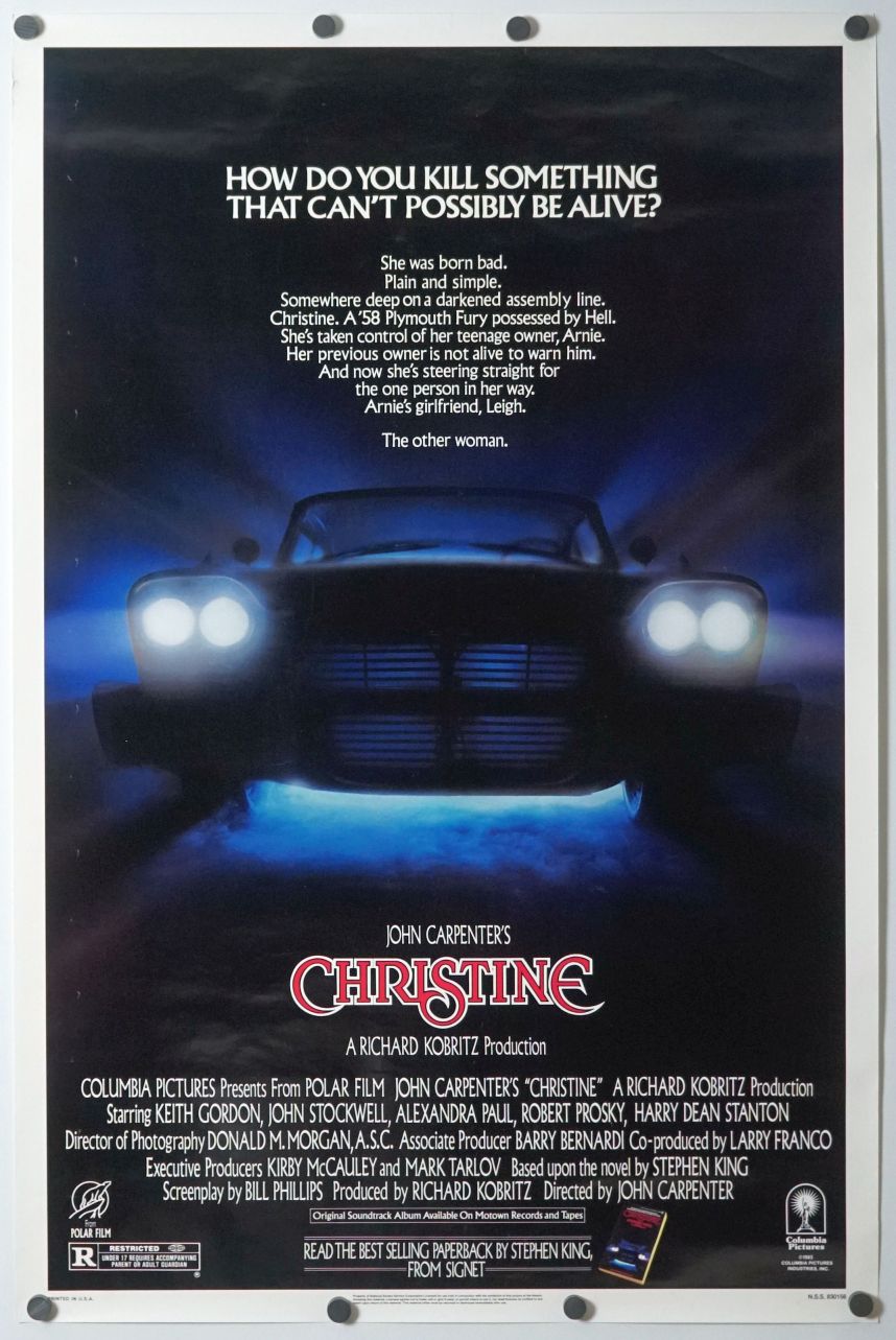Christine (1983) original theatrical movie poster - Final