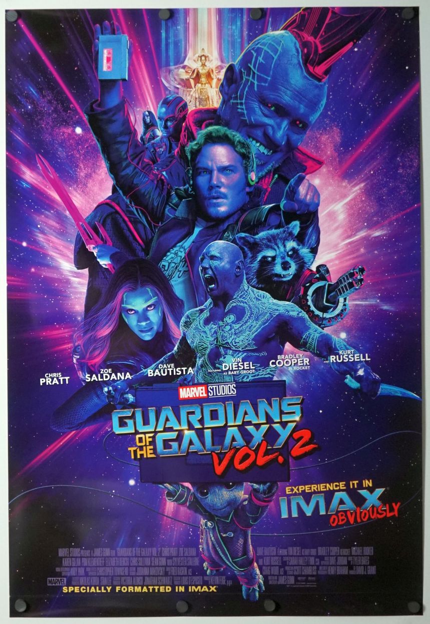 Guardians of the Galaxy Vol. 2 (2017) original theatrical movie poster - International IMAX
