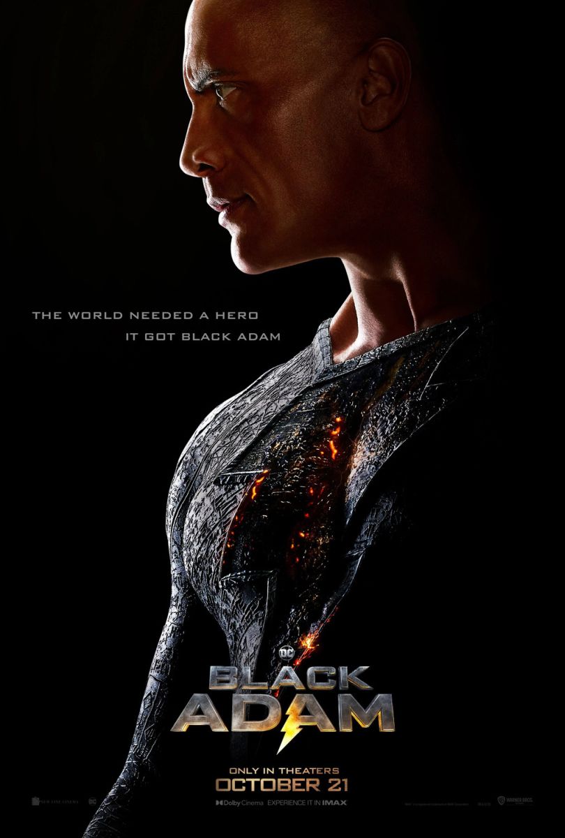 Black Adam (2022) original theatrical movie poster - Advance