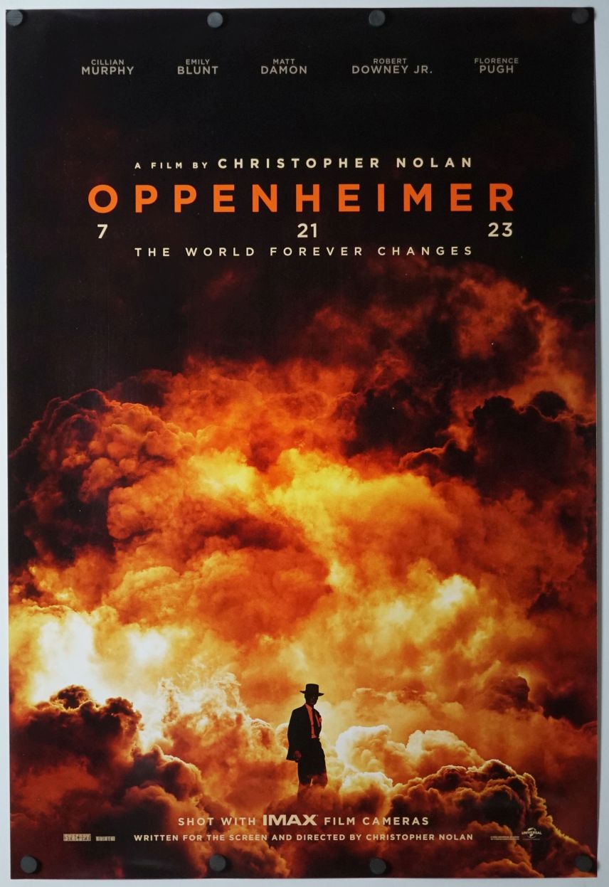 Oppenheimer (2023) original theatrical movie poster - Advance