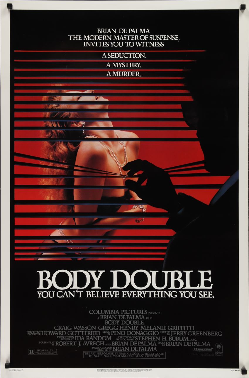 Body Double (1984) original theatrical movie poster - Final
