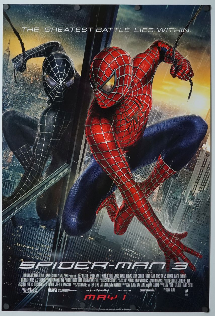 Spider-Man 3 (2007) original theatrical movie poster - International