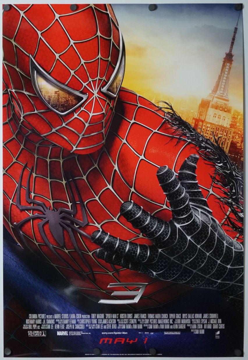 Spider-Man 3 (2007) original theatrical movie poster - International Style B