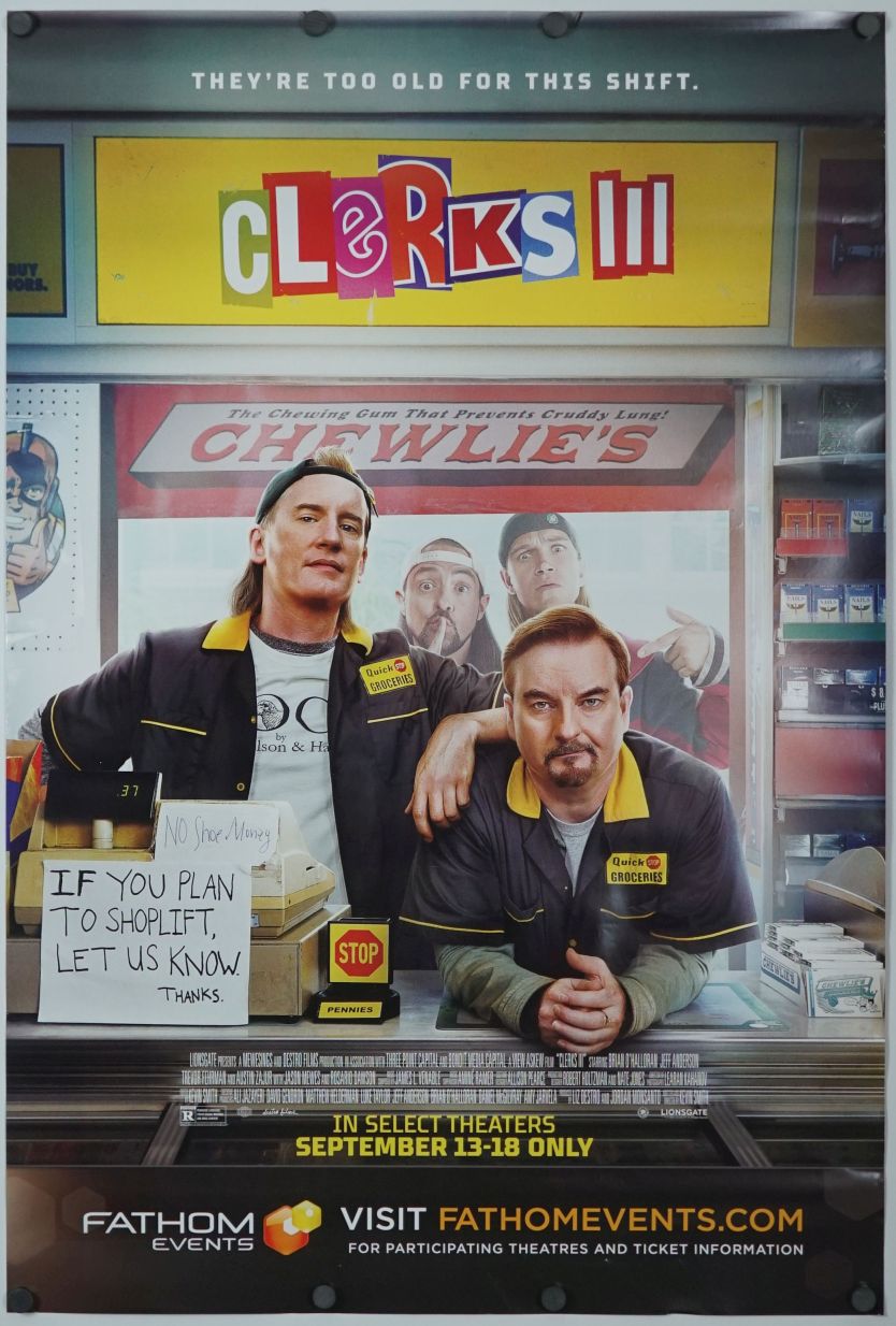 Clerks III (2022) original theatrical movie poster - Final
