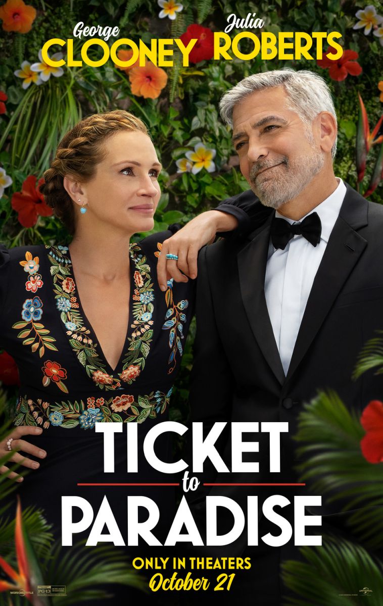 Ticket to Paradise (2022) original theatrical movie poster - Advance