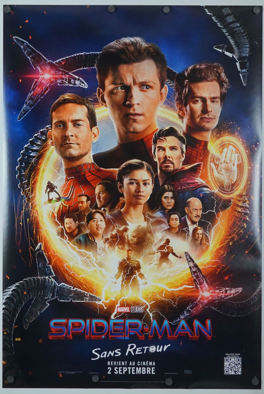 Spider-Man: No Way Home (2022) original theatrical movie poster - Rerelease - French Language