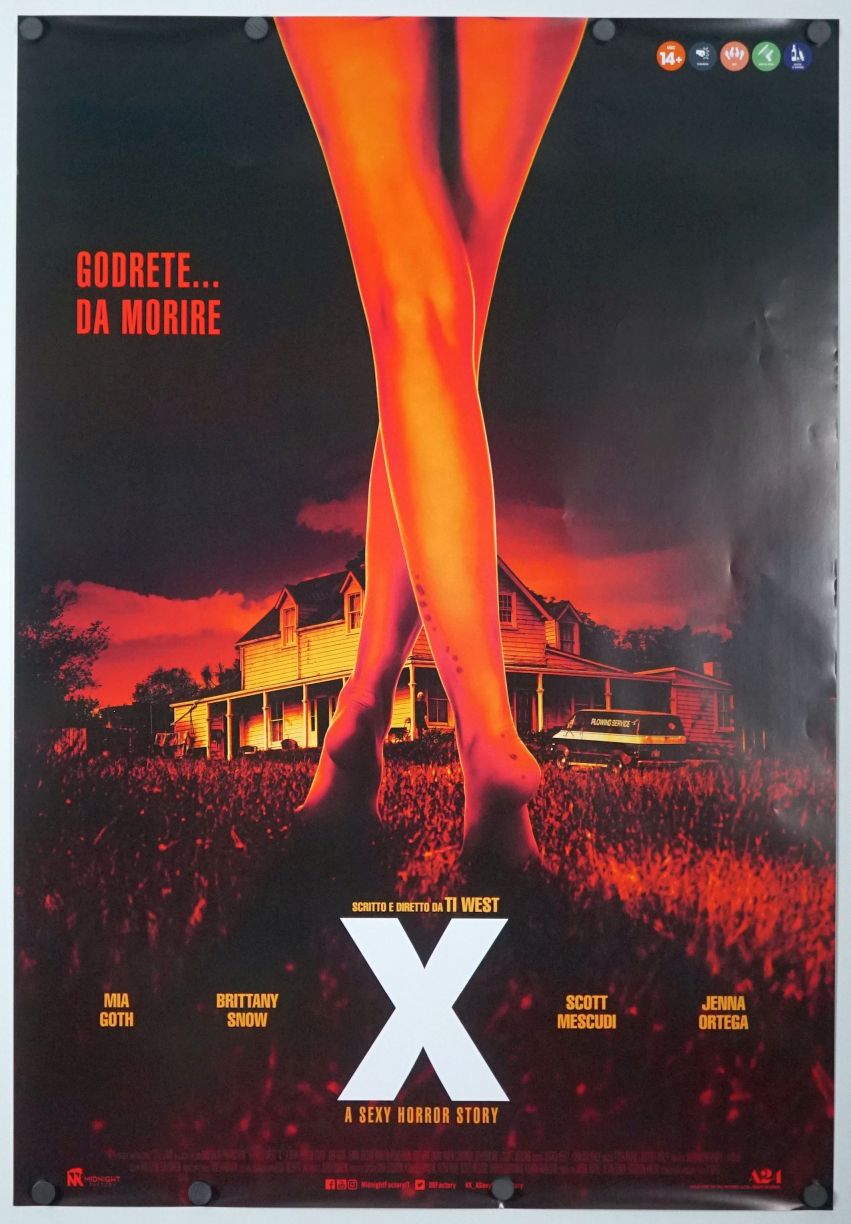X (2022) original theatrical movie poster - Final