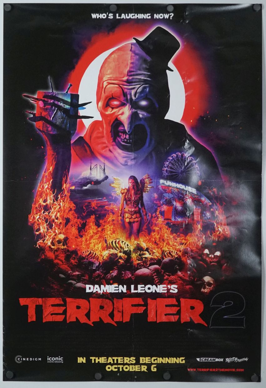 Terrifier 2 (2022) original theatrical movie poster - Final