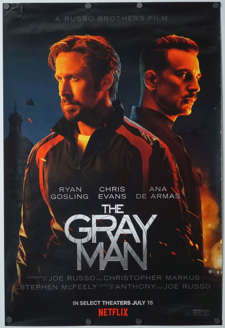 The Gray Man (2022) original theatrical movie poster - Final
