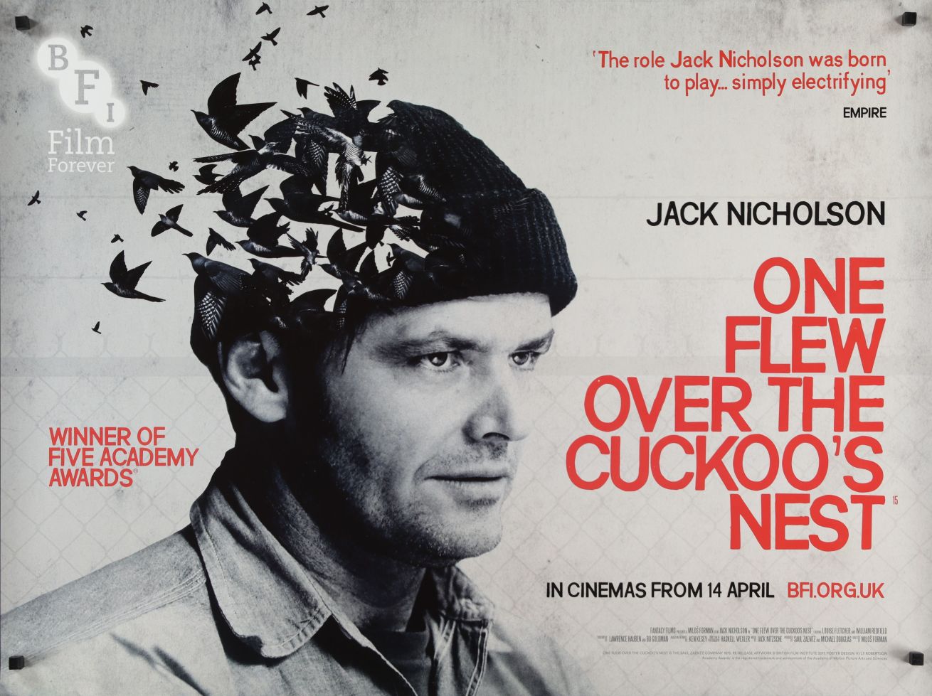 One Flew Over the Cuckoo's Nest (2017) original theatrical movie poster - Re-Release