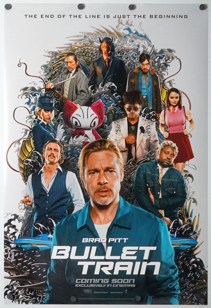 Bullet Train (2022) original theatrical movie poster - Style A