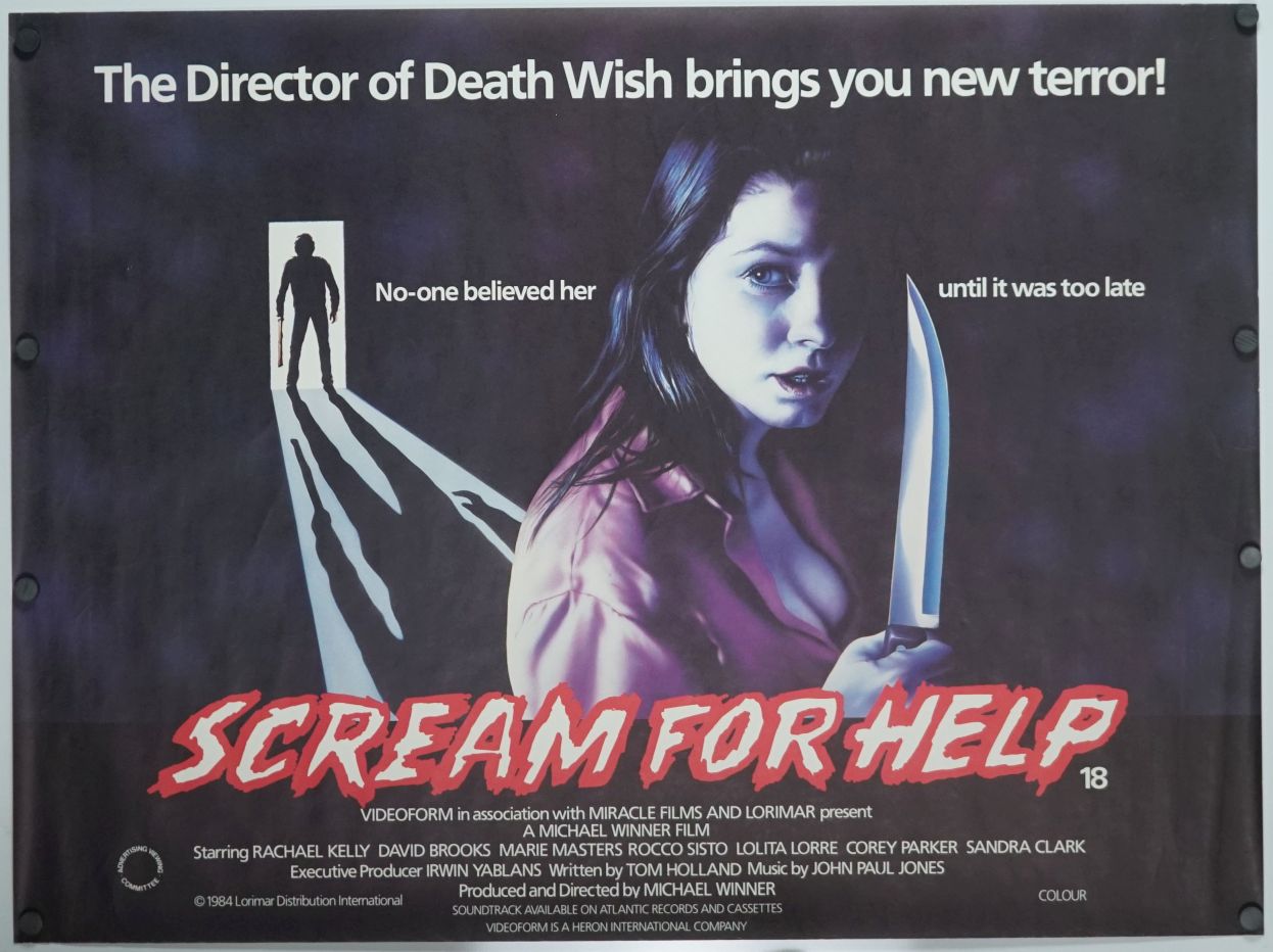 Scream for Help (1984) original theatrical movie poster - Final