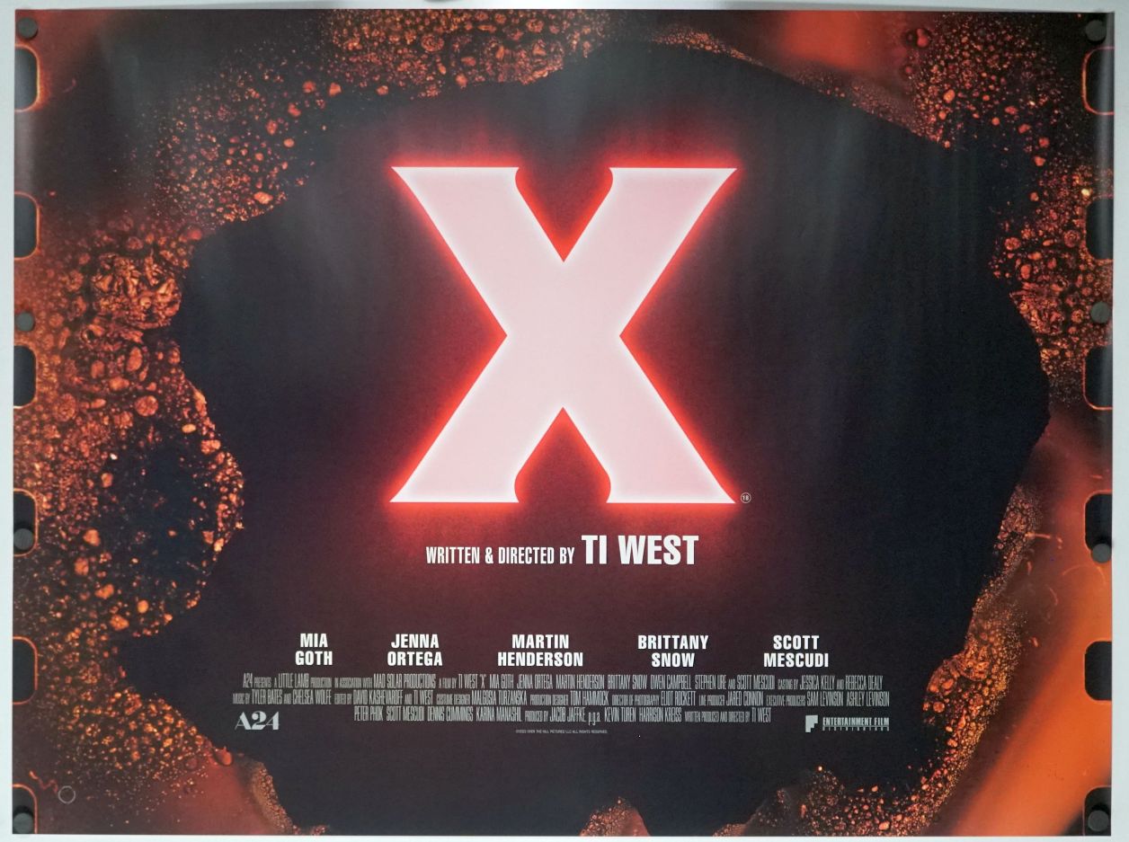 X (2022) original theatrical movie poster - Final