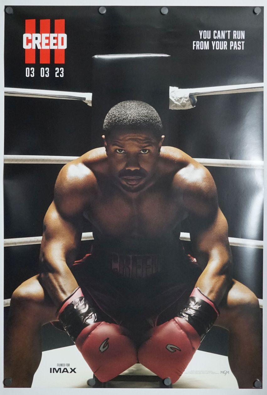 Creed III (2023) original theatrical movie poster - Advance Style C