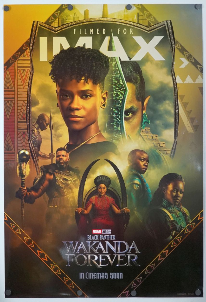 Black Panther: Wakanda Forever (2022) original theatrical movie poster - International IMAX