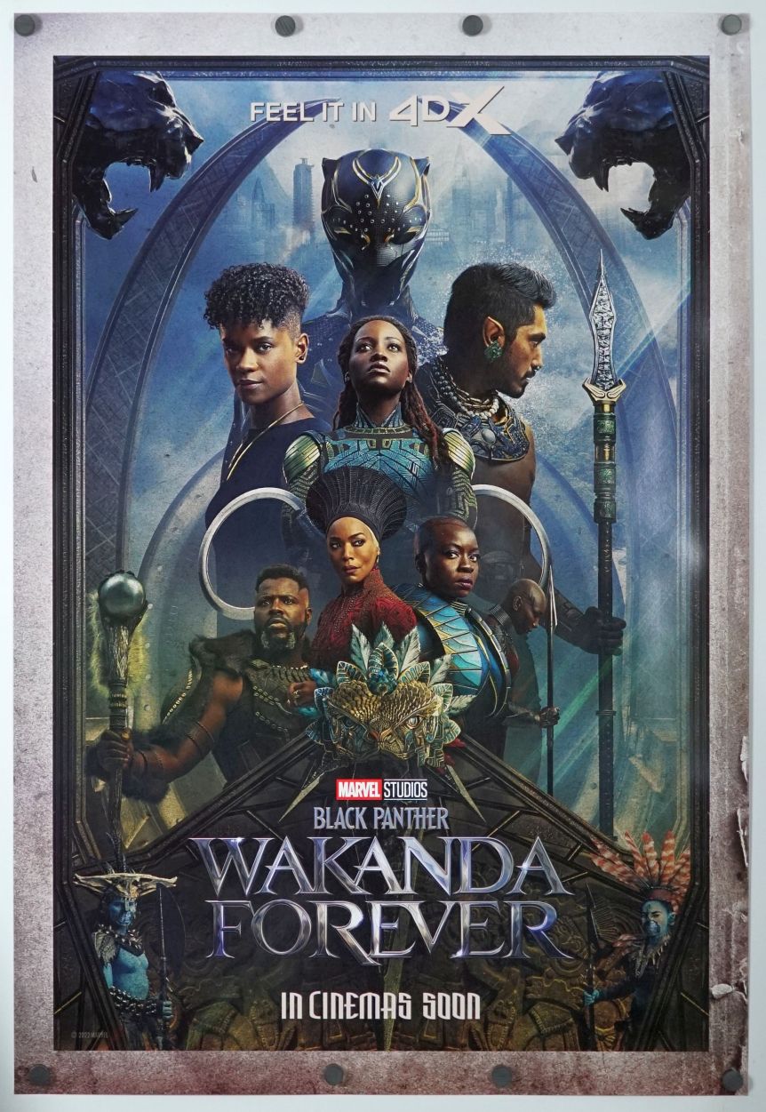 Black Panther: Wakanda Forever (2022) original theatrical movie poster - 4DX