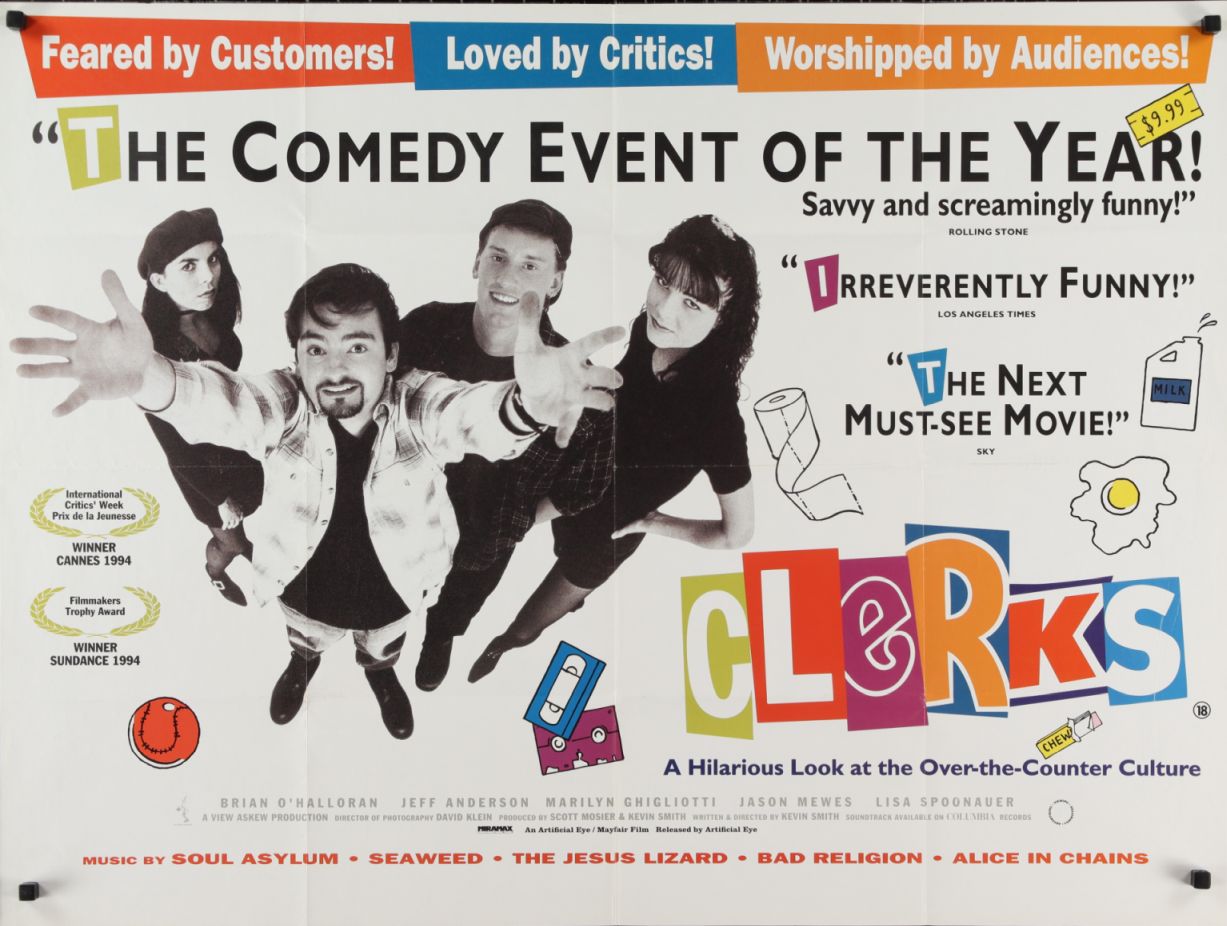 Clerks (1995) original theatrical movie poster - Final