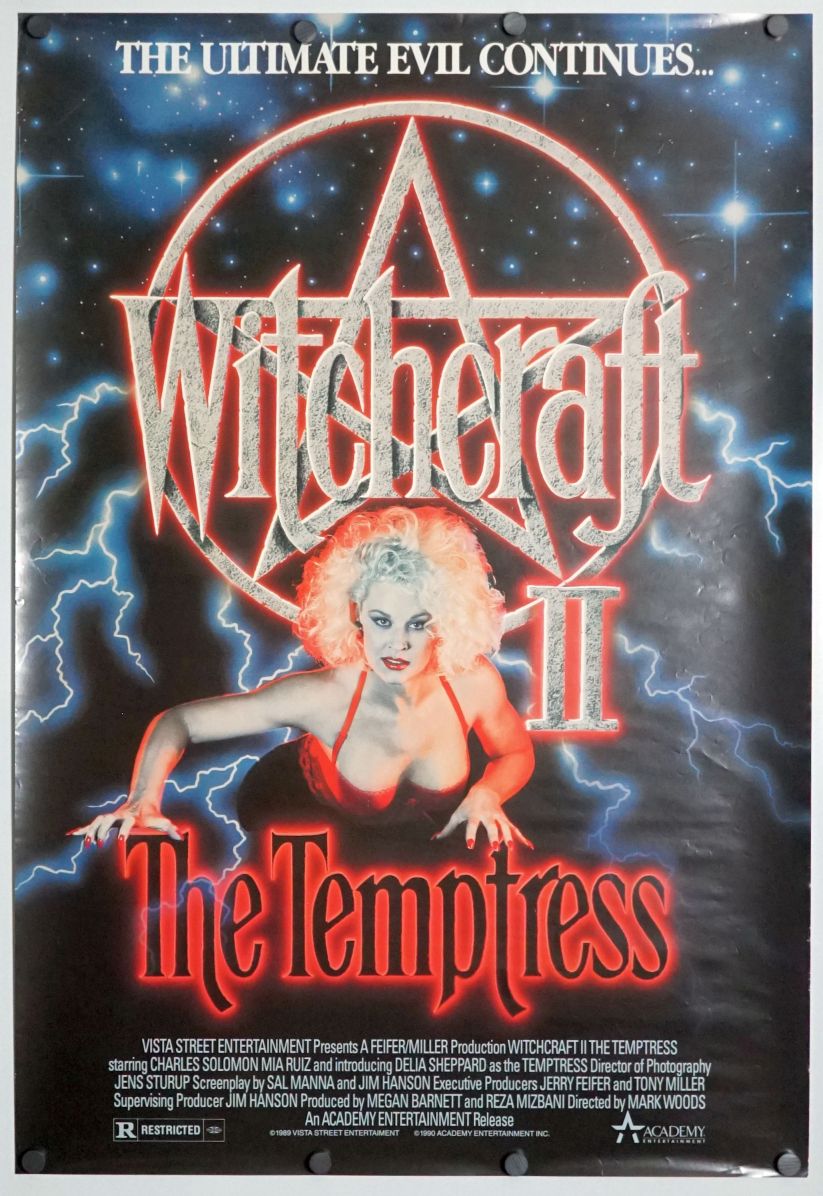 Witchcraft II: The Temptress (1990) original theatrical movie poster - Video
