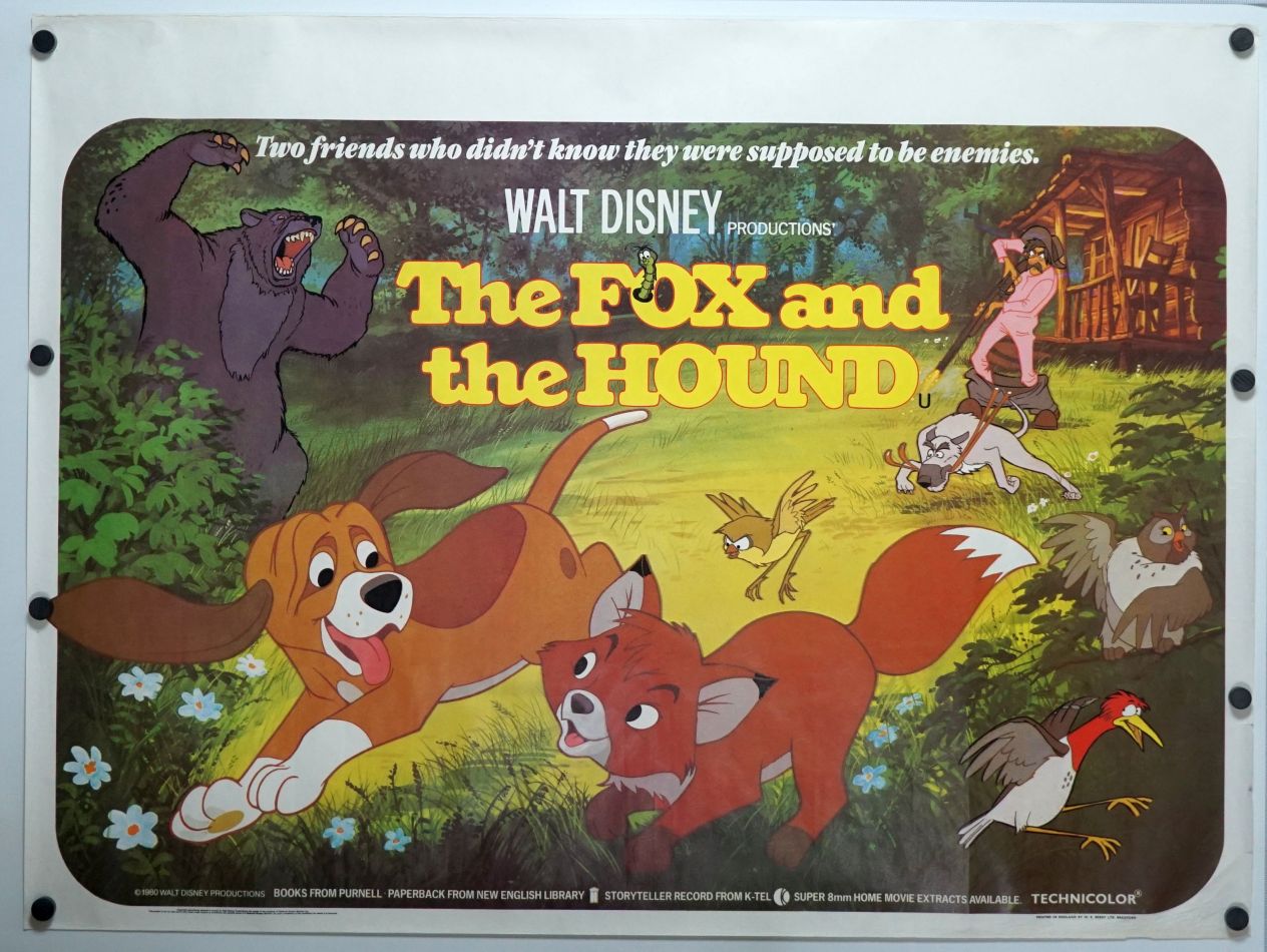 The Fox and the Hound (1981) original theatrical movie poster - Final