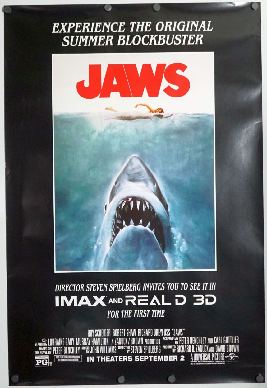 Jaws (2022) original theatrical movie poster - Re-Release