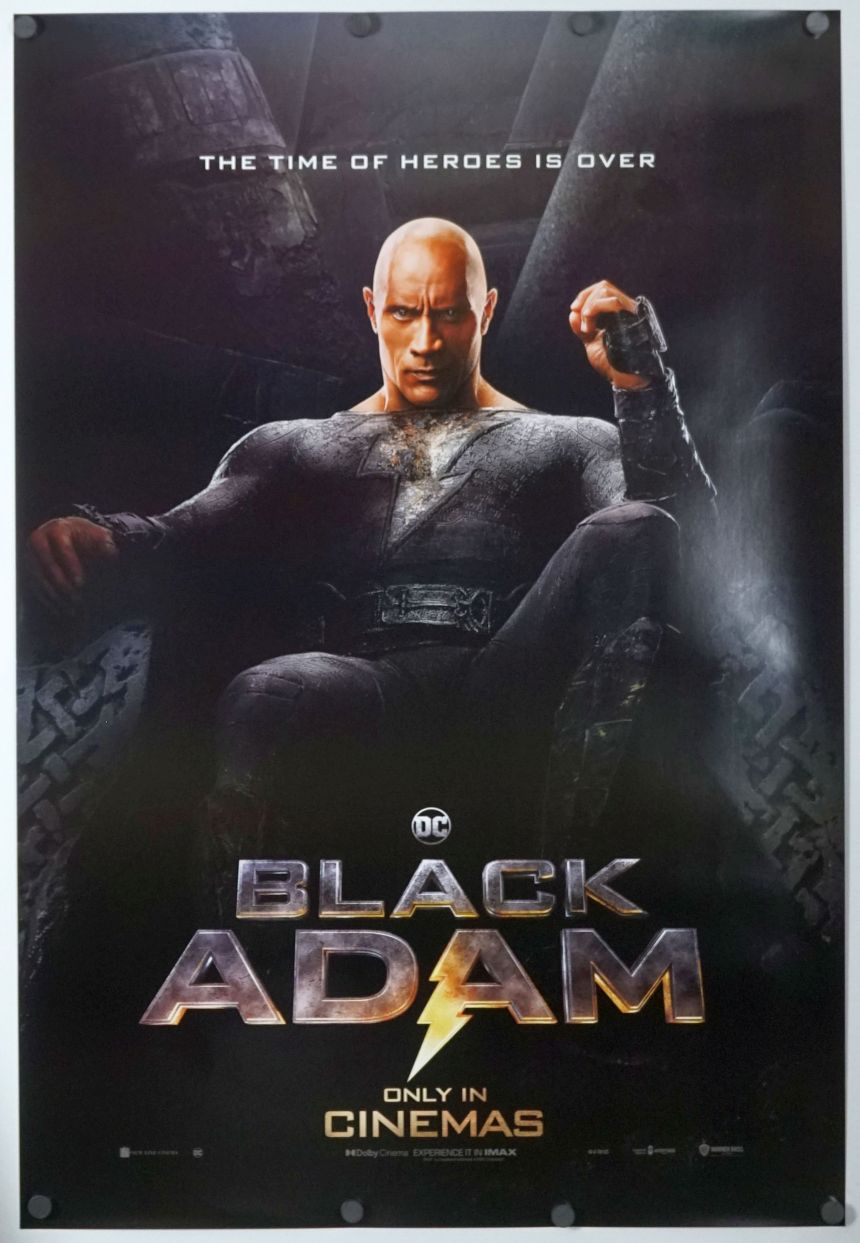 Black Adam (2022) original theatrical movie poster - Advance Style B