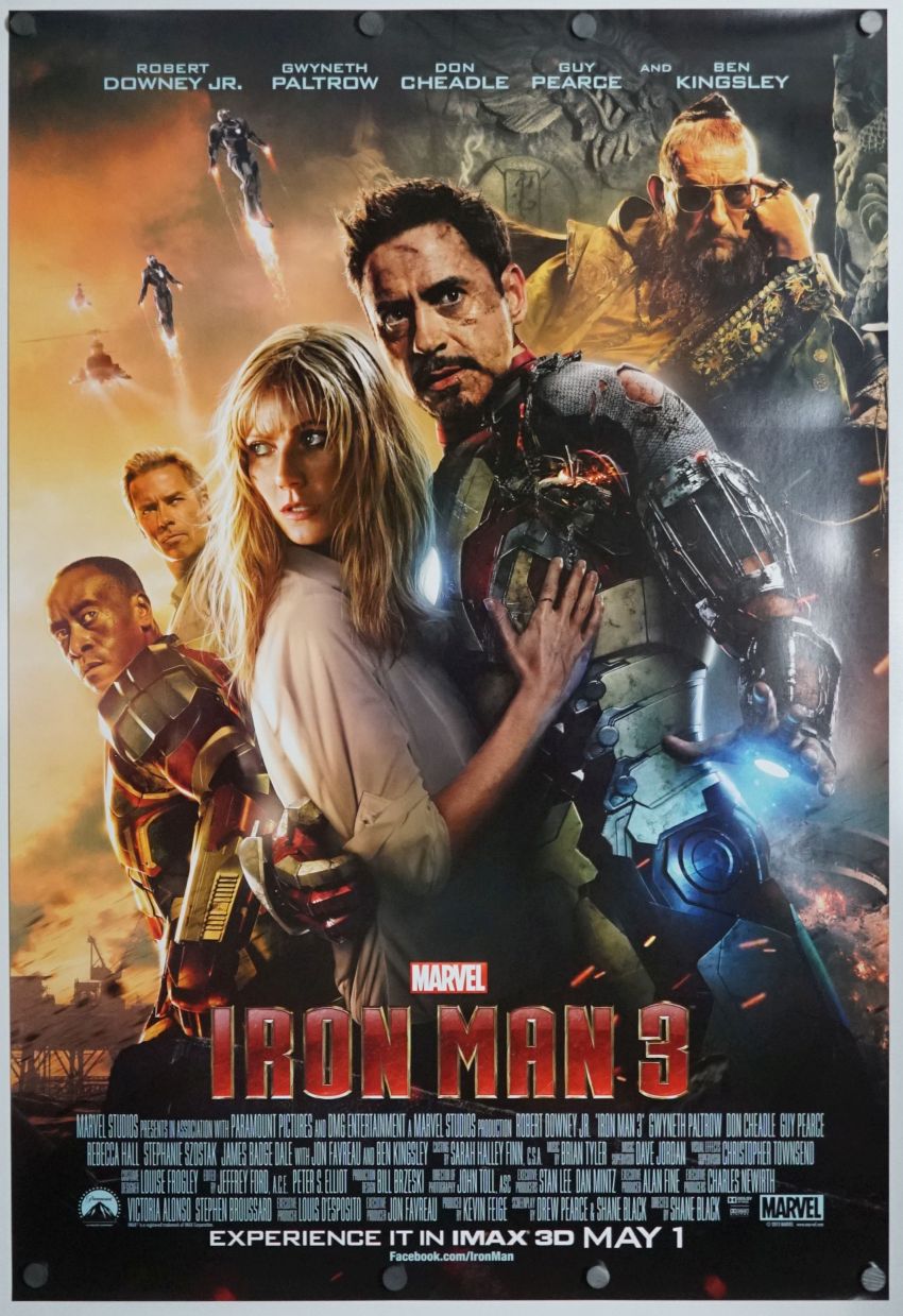 Iron Man 3 (2013) original theatrical movie poster - International IMAX