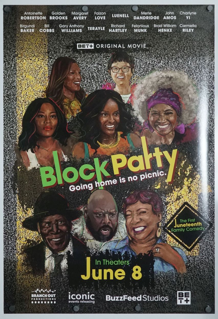 Block Party (2022) original theatrical movie poster - Final