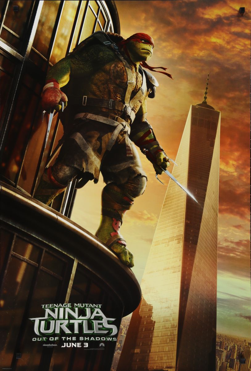 Teenage Mutant Ninja Turtles: Out of the Shadows (2016) original theatrical movie poster - Advance Style B