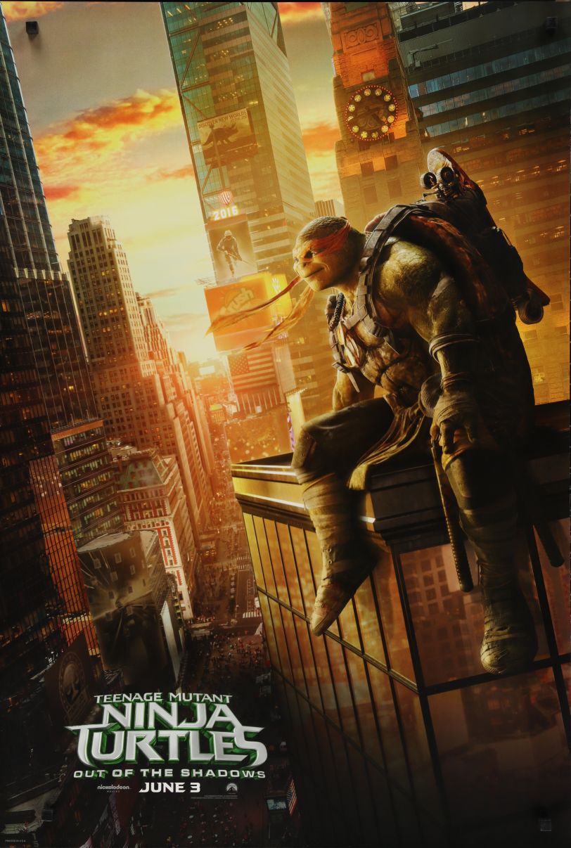 Teenage Mutant Ninja Turtles: Out of the Shadows (2016) original theatrical movie poster - Advance Style C