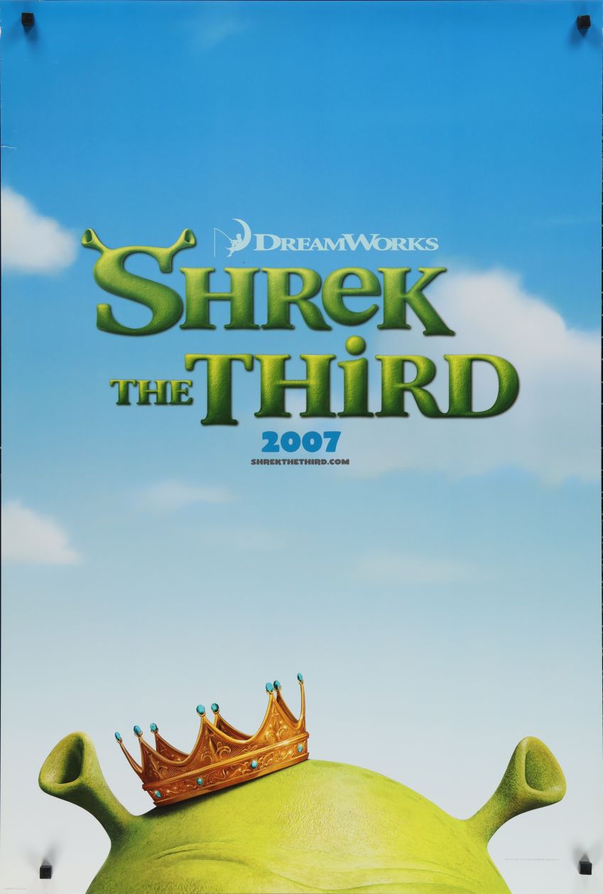 Shrek the Third (2007) original theatrical movie poster - International Advance
