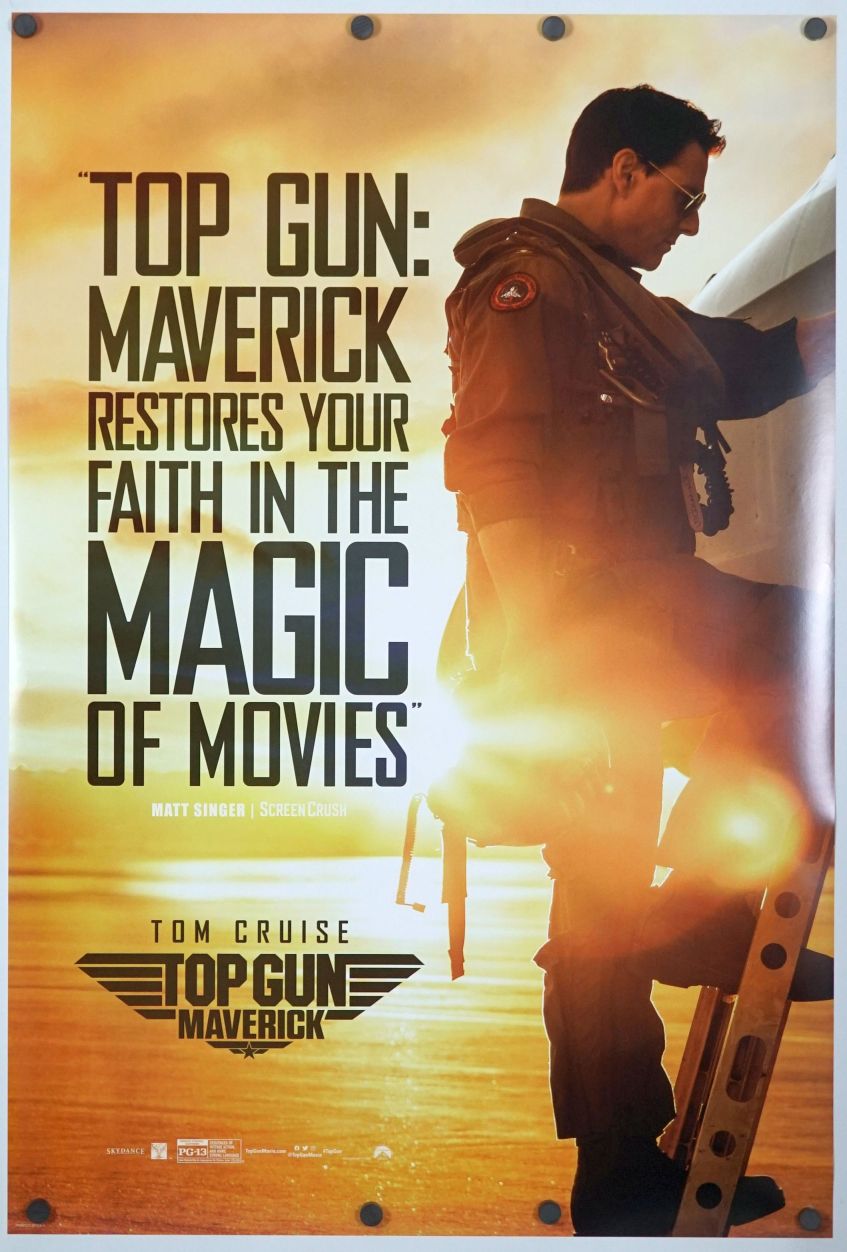 Top Gun: Maverick (2022) original theatrical movie poster - Re-Release