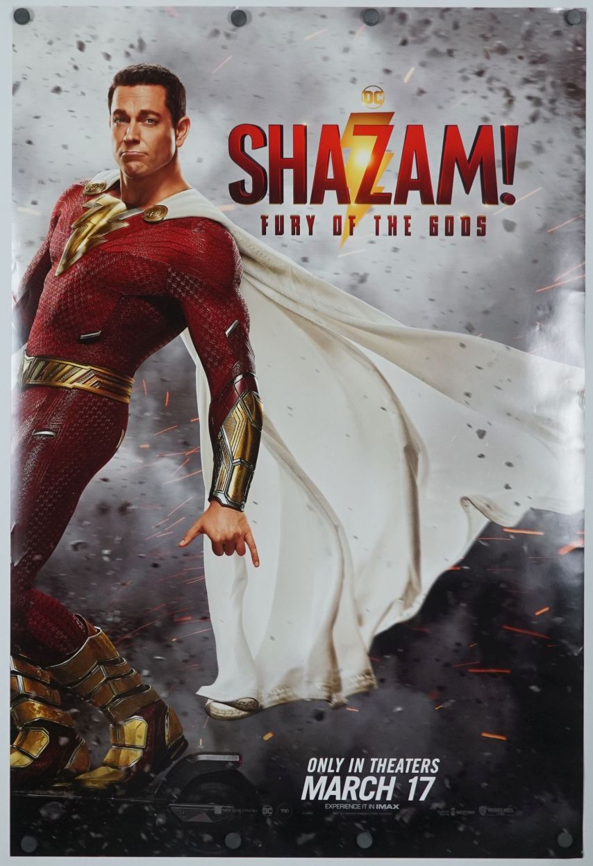 Shazam! Fury of the Gods (2023) original theatrical movie poster - Advance