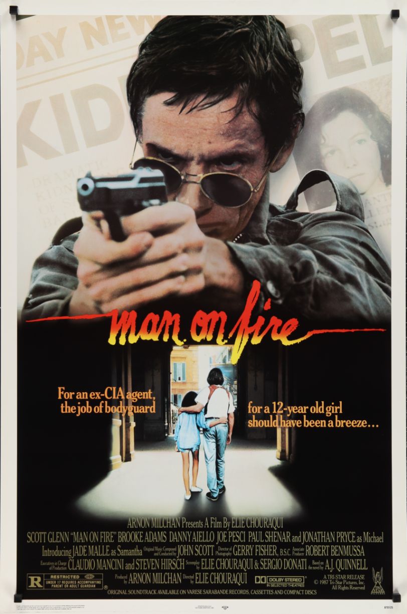 Man on Fire (1987) original theatrical movie poster - Final